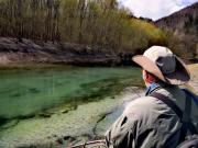 Tom in Sava river fishing